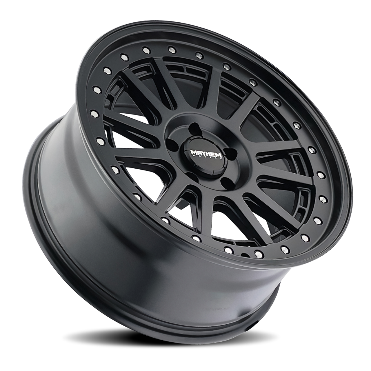 Set 4 20" Mayhem Compass 20x9 Matte Black 6x5.5 18mm For Chevy GMC Cadillac Rims