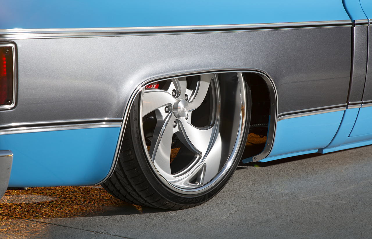 US Mag U134 Desperado 20x8 5x4.75 Silver Brushed Milled Left Wheel 20" 1mm Rim
