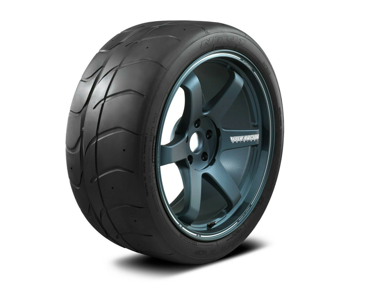 Nitto NT01 competition tires for road racing and track-day vehicles looking for high levels of dry traction, handling response and cornering performance.