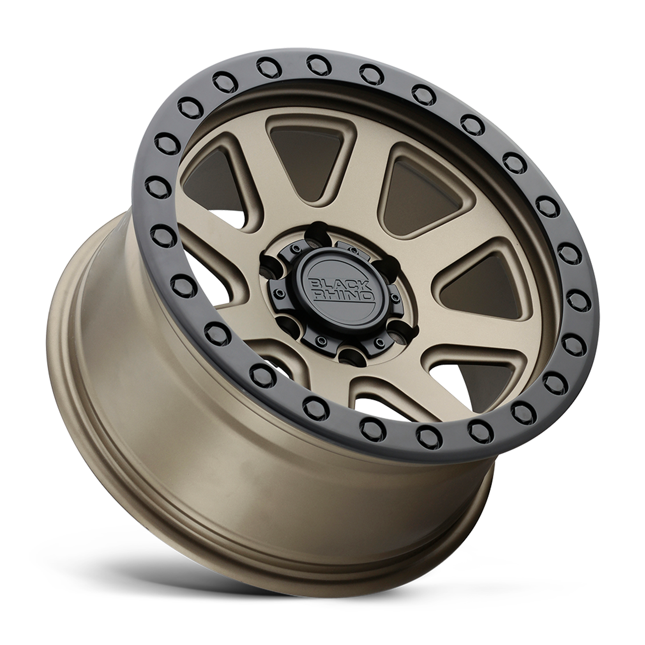 Black Rhino Baker 18x9 6x4.5 Matte Bronze W/ Black Ring Wheel 18" 12mm Rim