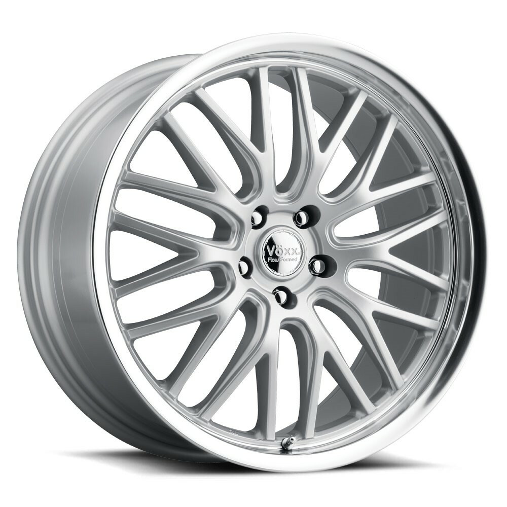 Set 4 19" Voxx Masi Silver Mirror Mach Lip Wheels 19x8.5 5x4.5 35mm Rims