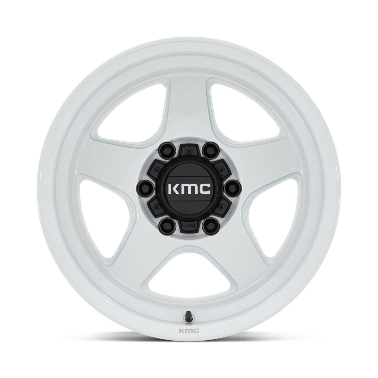 KMC KM728 Lobo 17x8.5 6x4.5 Gloss White Wheel 17" 18mm Rim