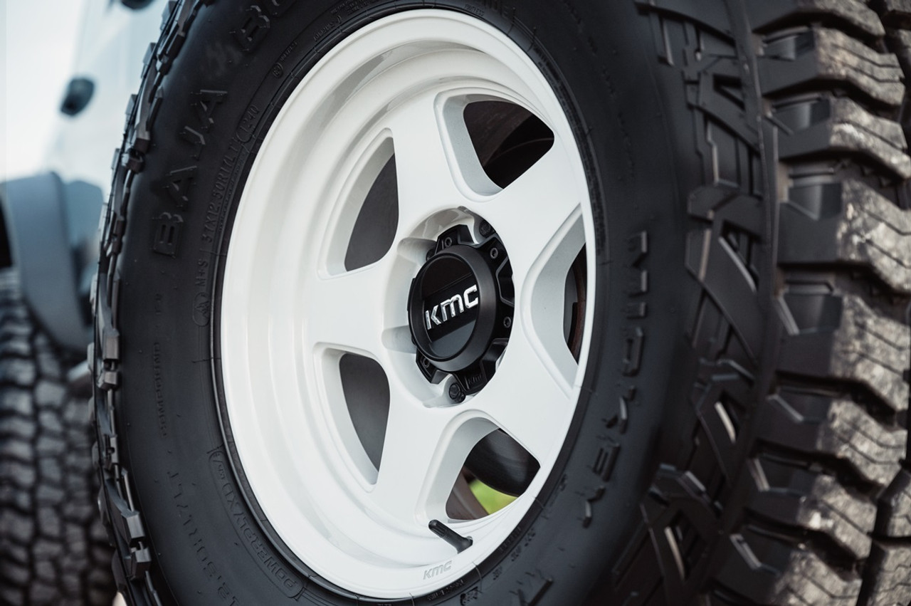 KMC KM728 Lobo 17x8.5 6x4.5 Gloss White Wheel 17" 18mm Rim