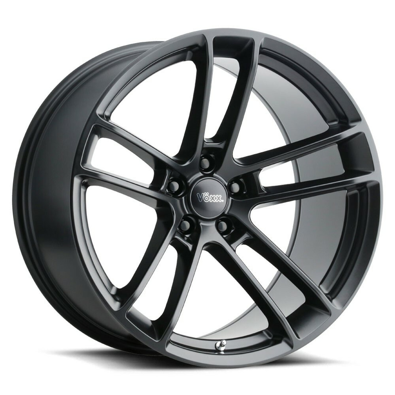 Set 4 20" Voxx Replica Hellcat Widebody 2 Matte Black Wheels 20x9 5x115 20mm Rims