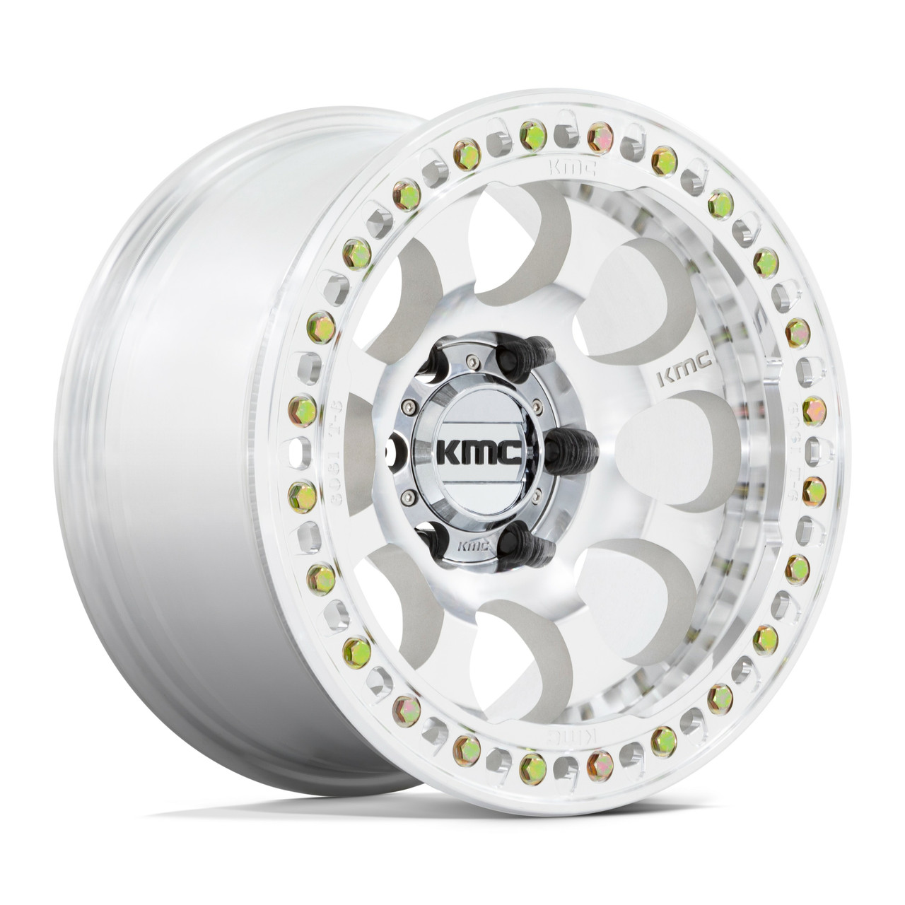 KMC KM237 Riot Beadlock 17x9 6x5.5 Machined Wheel 17" -38mm Rim