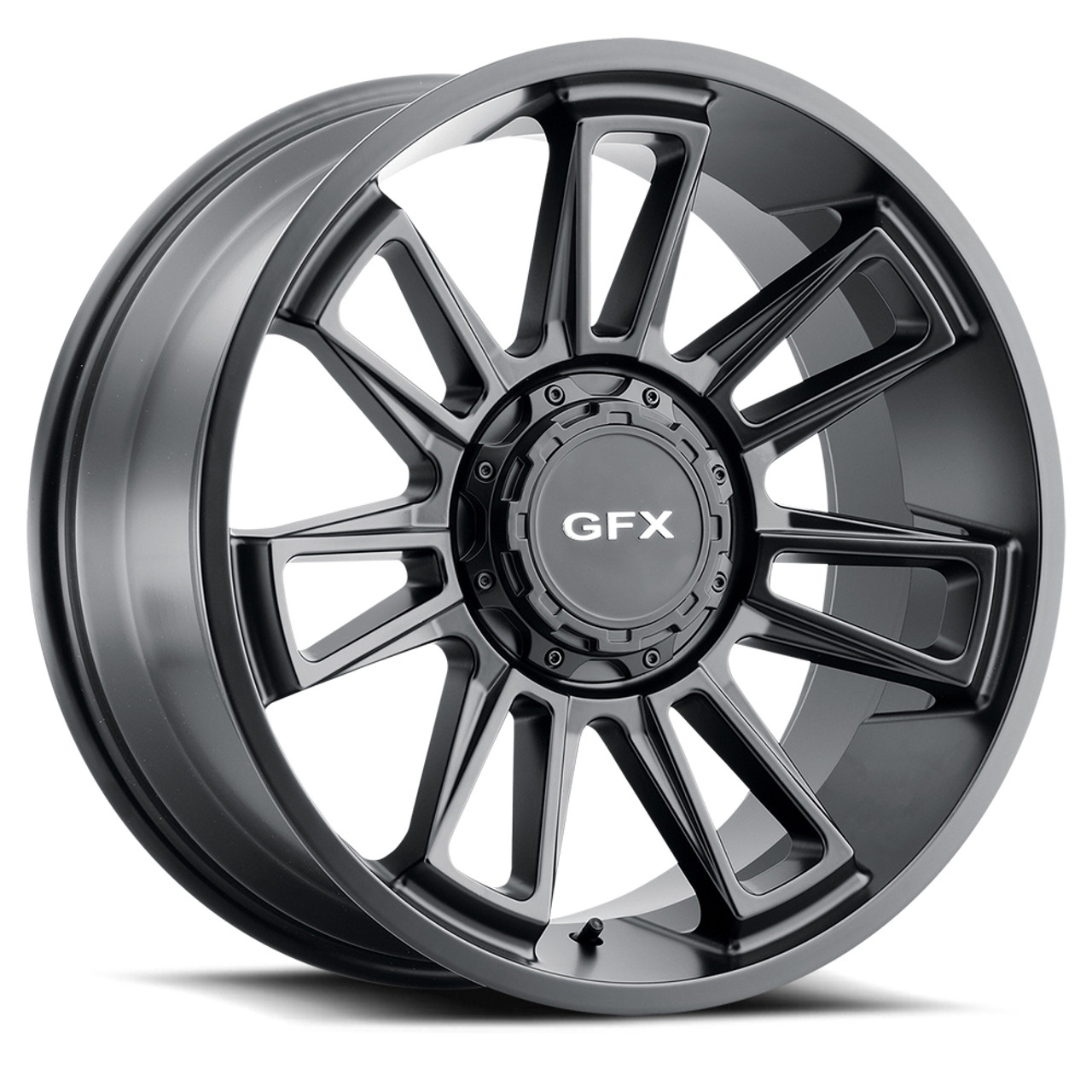 20" Voxx G-FX TR21 Matte Black Wheel 20x9 8x6.5 18mm For Chevy GMC Ram Truck Rim