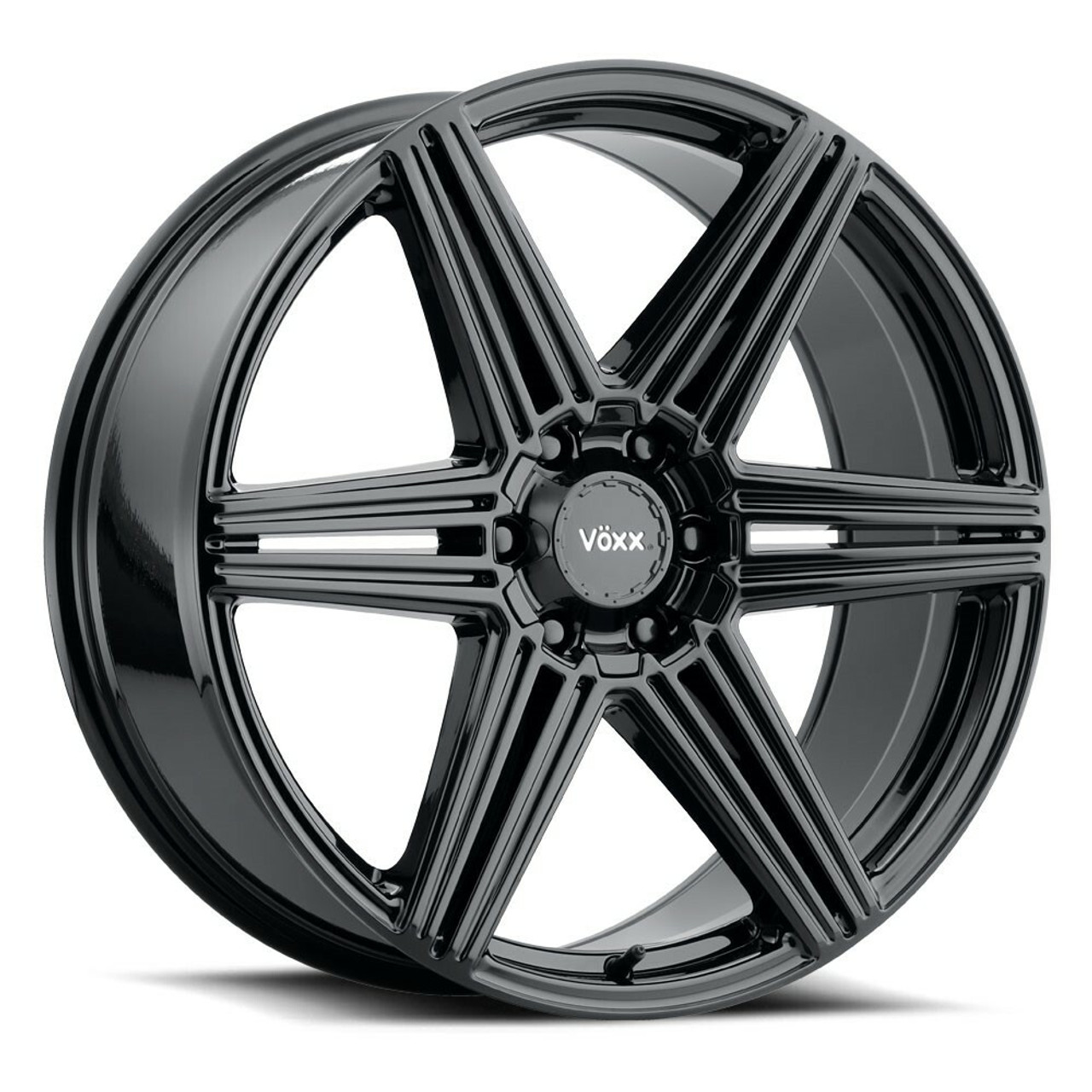 18" Voxx Sotto Gloss Black Wheel 18x8.5 6x132 6x5.5 39mm Rim