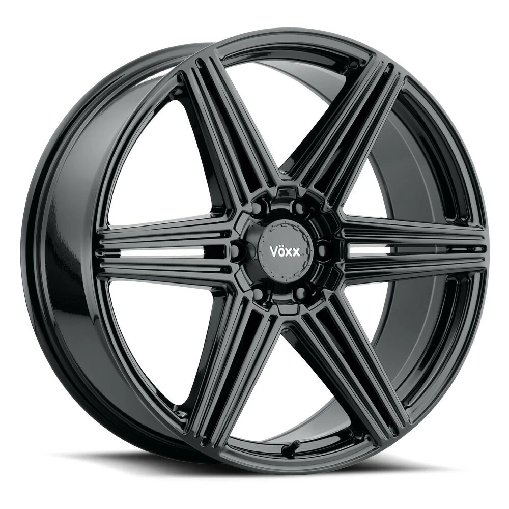 Set 4 20" Voxx Sotto Gloss Black Wheels 20x8.5 6x132 6x5.5 39mm Rims