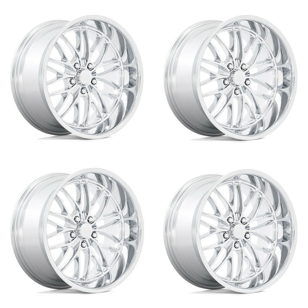 Set 4 US Mag U140 Santa Cruz 20x10 5x5 Chrome Wheels 20" 6mm Rims