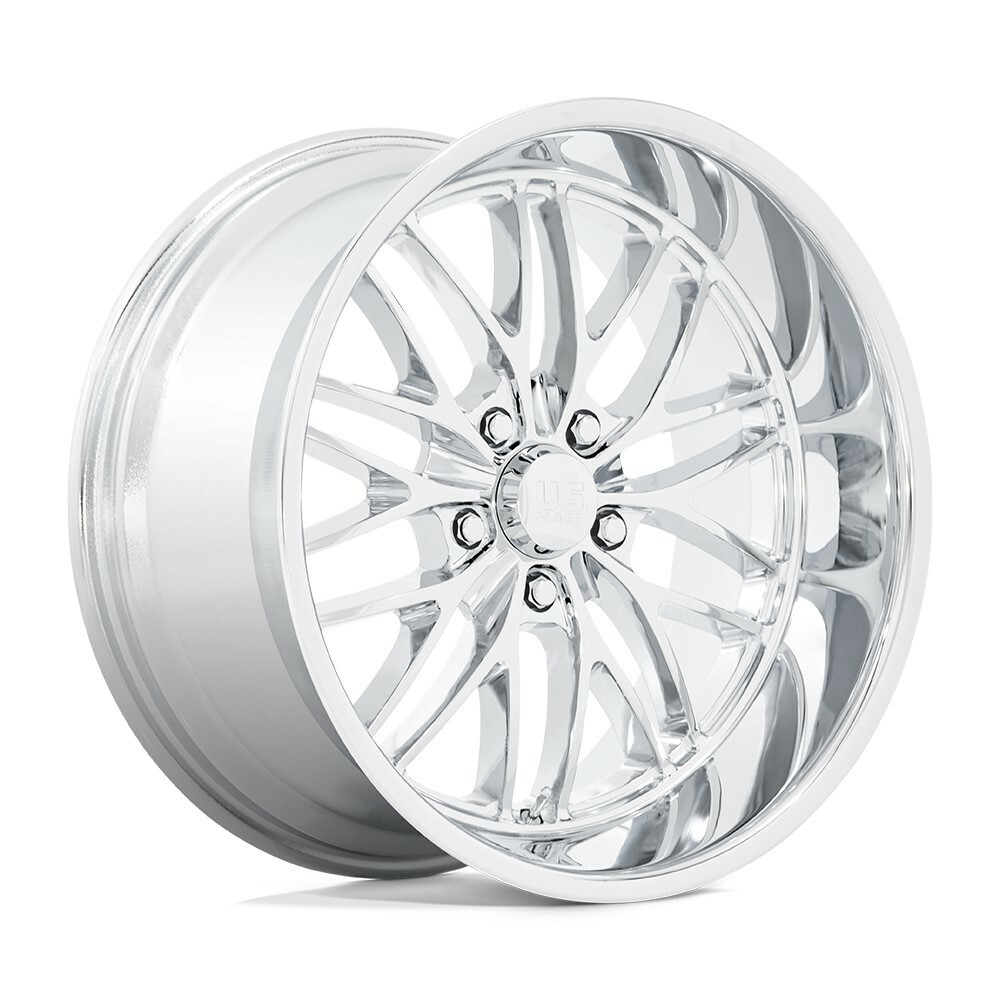Set 4 US Mag U140 Santa Cruz 20x10 5x5 Chrome Wheels 20" 6mm Rims