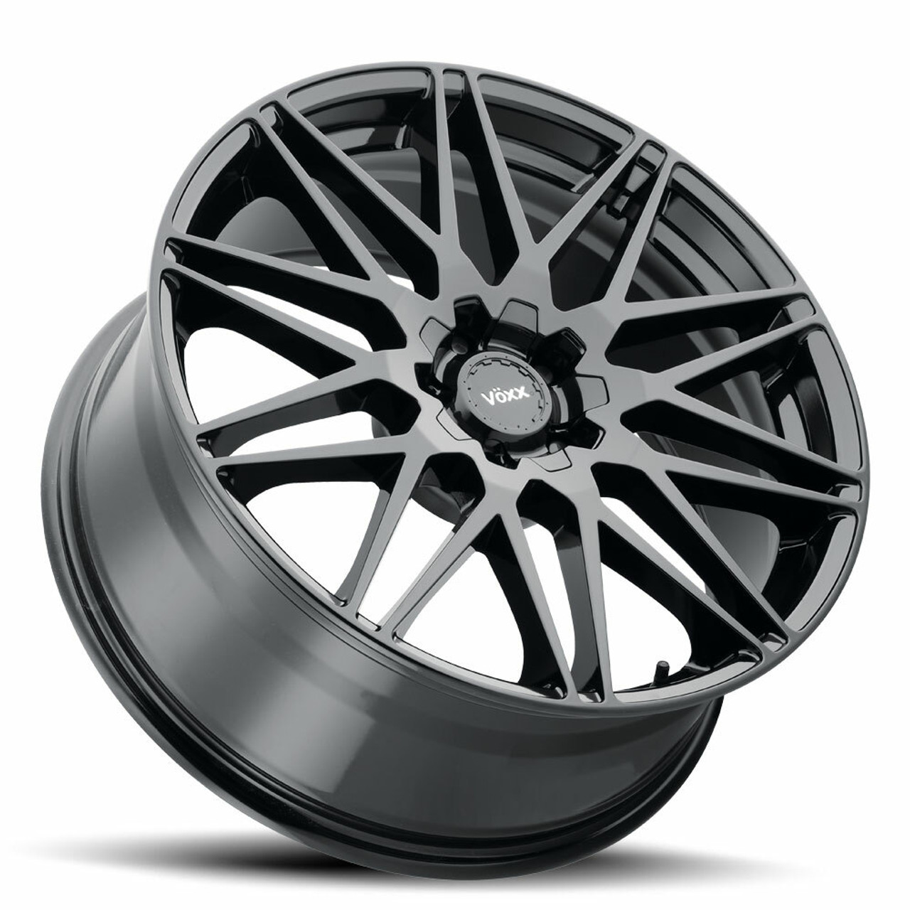 Set 4 18" Voxx Nice Gloss Black Wheels 18x8 5x110 5x115 40mm Rims