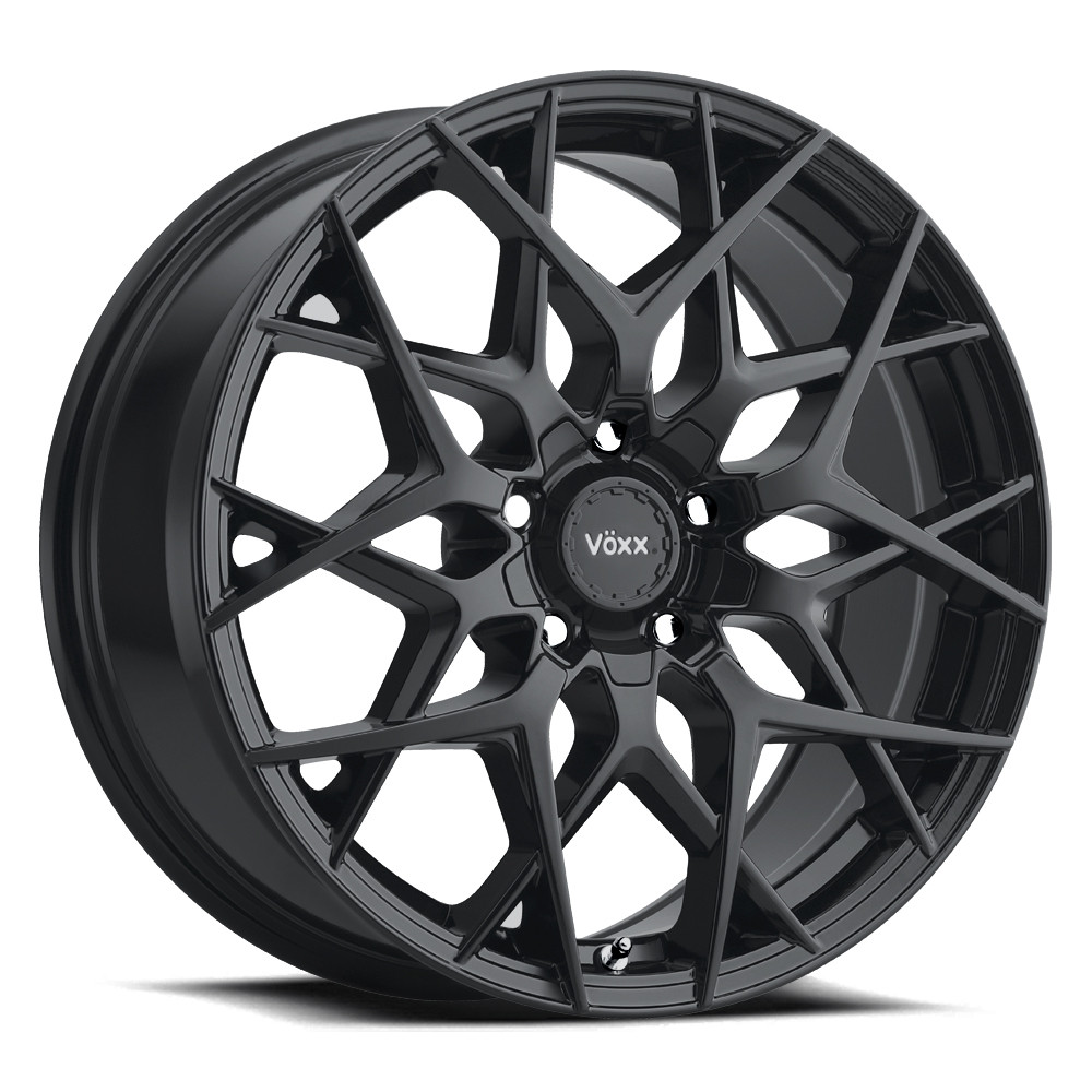 Set 4 18" Voxx Paso Matte Black Wheels 18x8 5x4.25 5x4.5 45mm Rims