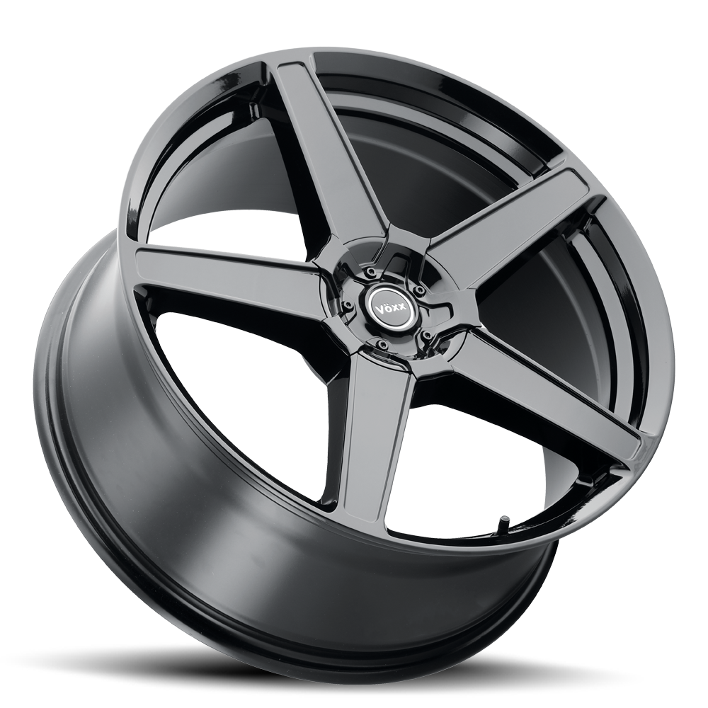 Set 4 18" Voxx MG5 Gloss Black Wheels 18x8 5x110 5x115 40mm Rims 5 Lug