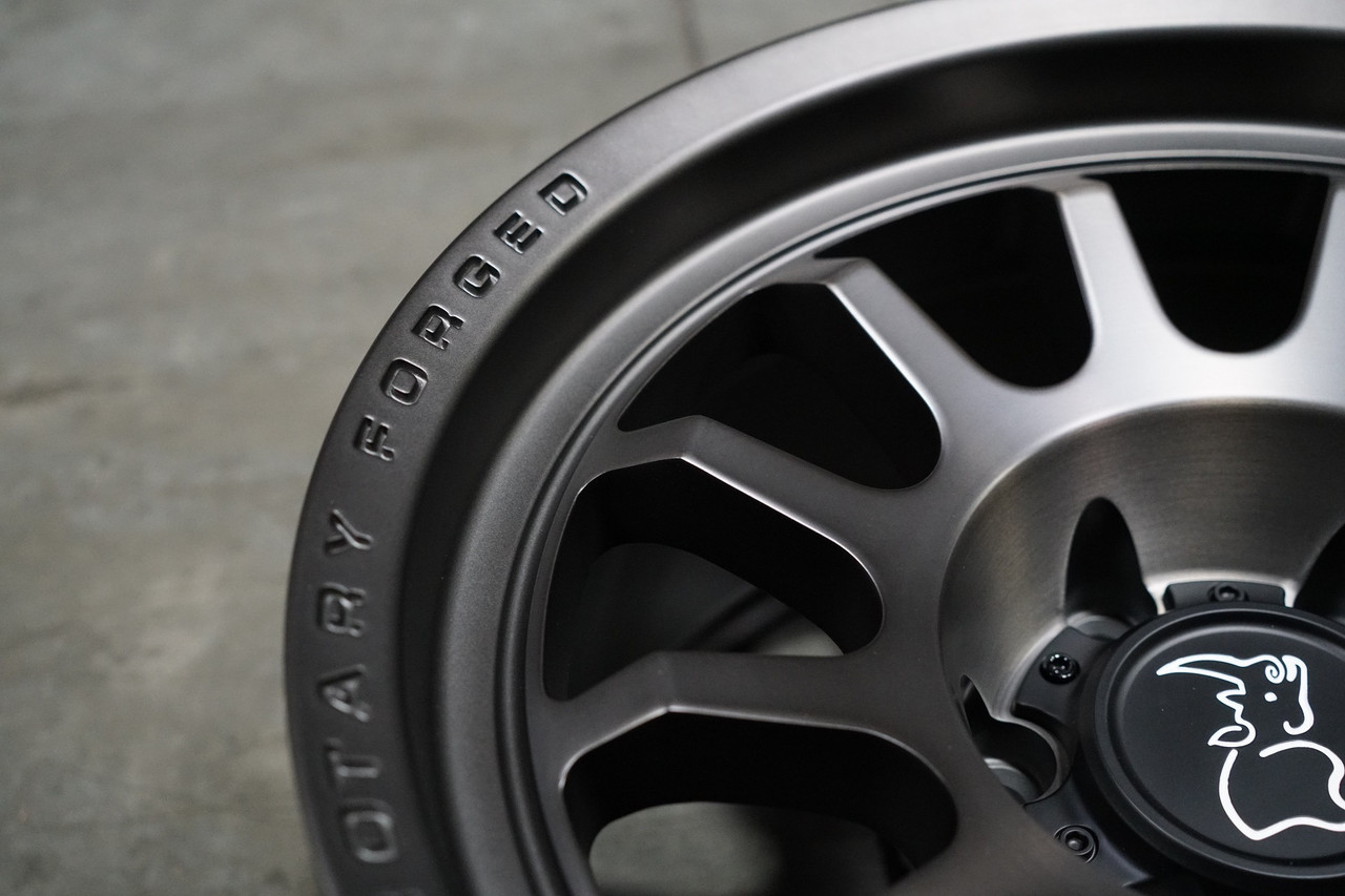 18x9.5 Matte Brushed Gunmetal Black Rhino Hard Alloys Wheel