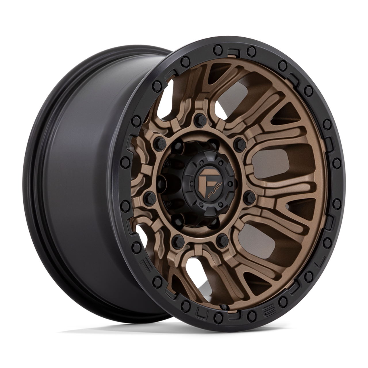 Set 4 Fuel  D826 Traction 20x10 8x180 Matte Bronze Black Ring Wheels 20" -18mm Set 4 Fuel  D826 Traction 20x10 8x180 Matte Bronze Black Ring Wheels 20" -18mm