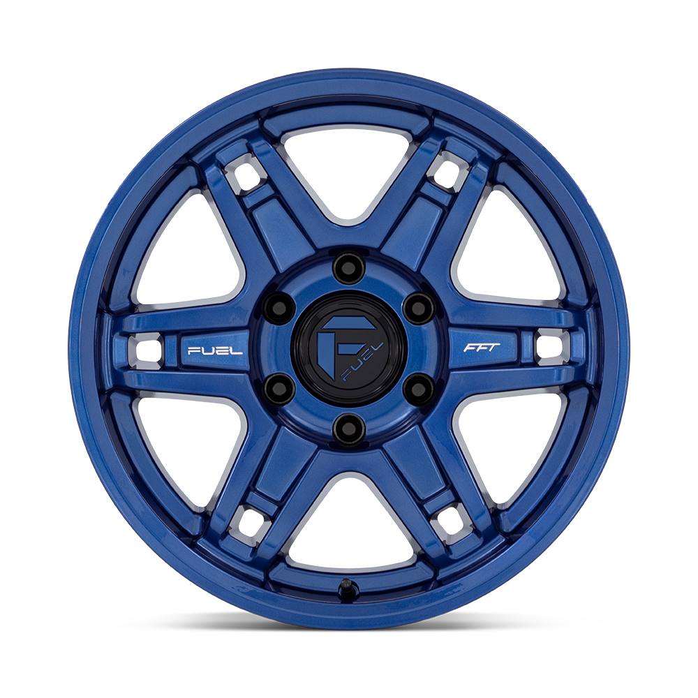 Set 4 Fuel D839 Slayer 20x9 6x120 Dark Blue Wheels 20" 1mm Rims