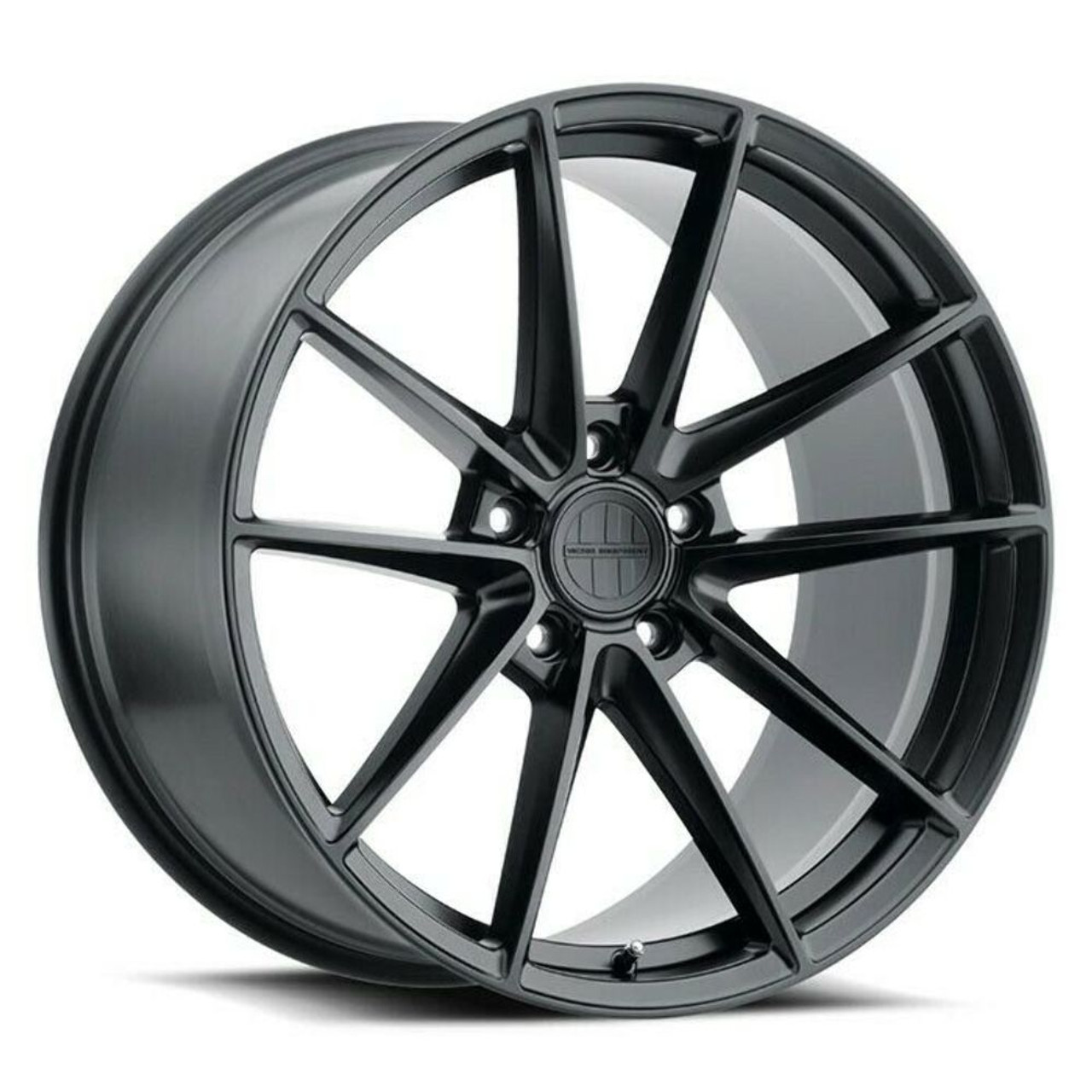 Set 4 Victor Equipment Zuffen 18x10.5 5x130 Matte Black Wheels 18" 55mm Rims