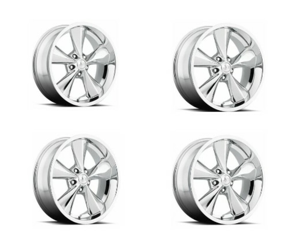 Set 4 17" Boyd Coddington BC1C Junkyard Dog 17x8 Wheels 5x4.75 +00mm