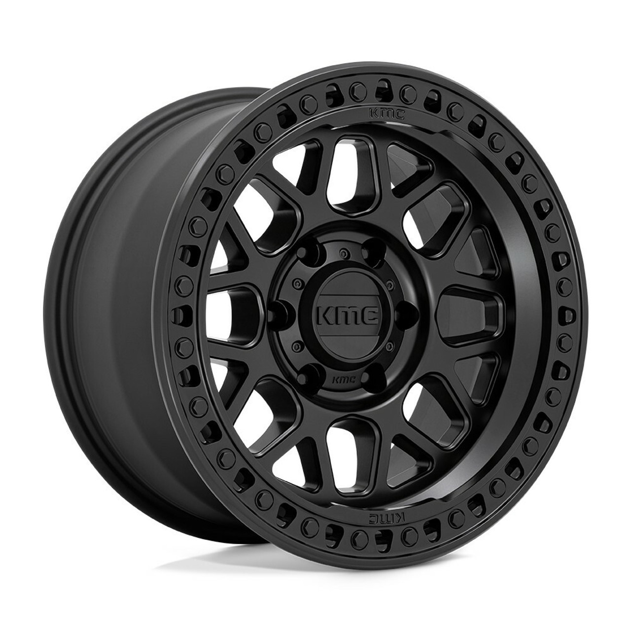 Set 4 KMC KM549 Grs 18x9 5x5 Satin Black Wheels 18" -12mm Rims For Jeep