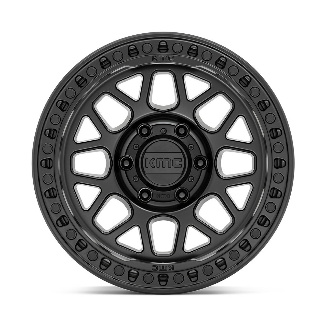 Set 4 KMC KM549 Grs 18x9 5x5 Satin Black Wheels 18" -12mm Rims For Jeep