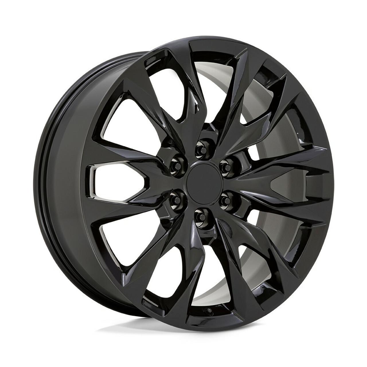 Set 4 Performance Replicas PR210 22x9 6x5.5 Gloss Black Wheels 22" 28mm Rims