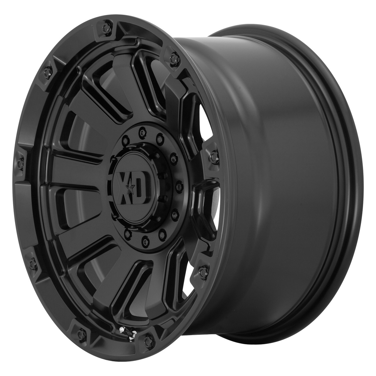 Set 4 XD XD852 Gauntlet 20x9 6x120 6x5.5 Satin Black Wheels 20" 0mm Rims