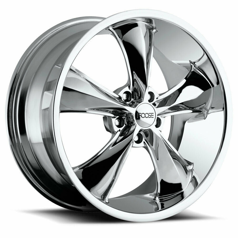 Set 4 18" Foose F105 Legend 18x7 5x4.75 Chrome Plated Wheels 1mm For Chevy Rims