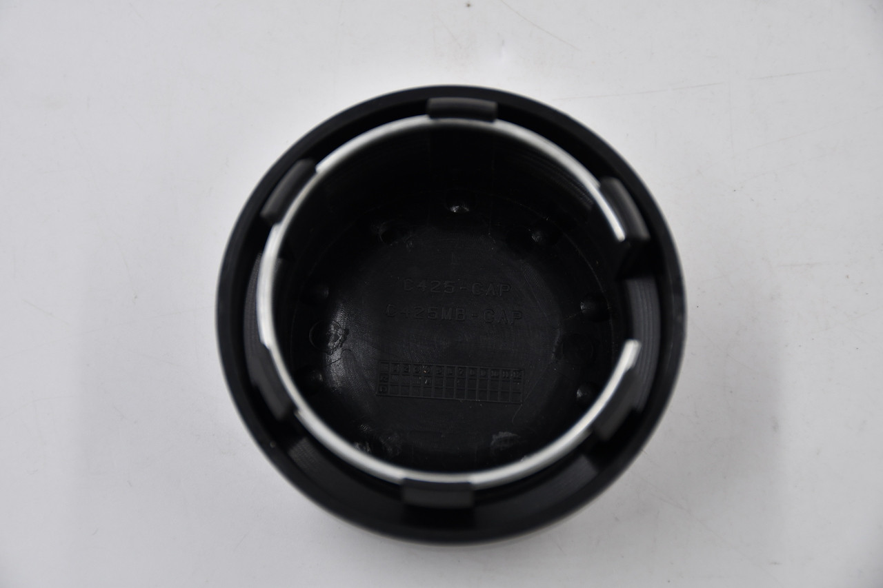 Vision Wheels Matte Black w/ Gloss Black Logo Wheel Center Cap Hub Cap C425MB-CAP 2.75" Snap In