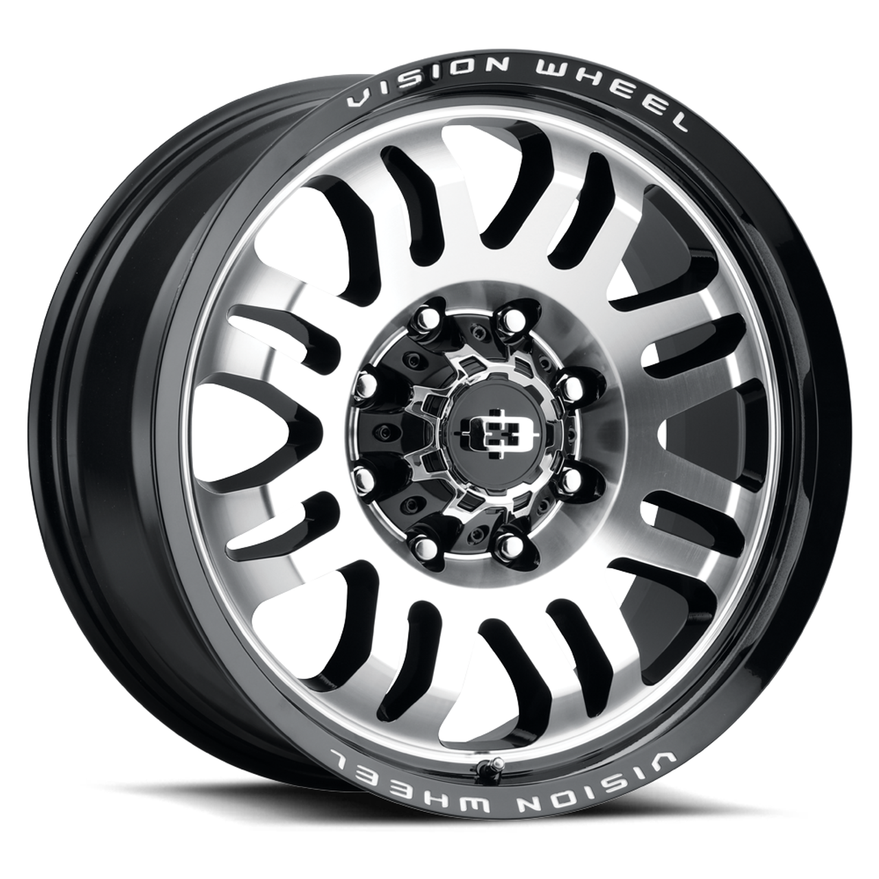 Set 4 18" Vision 409 Inferno Gloss Black Machined 6x5.5 Wheels 0mm For Chevy GMC