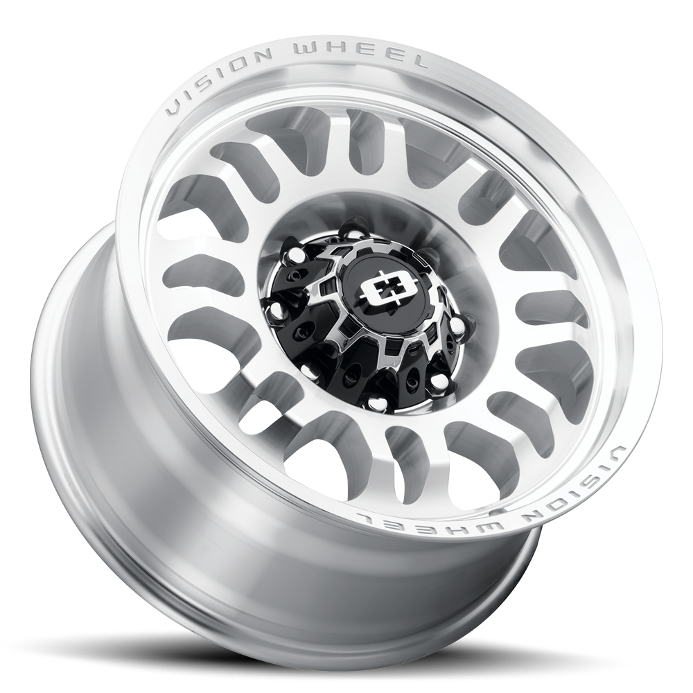 Set 4 18" Vision 409 Inferno Milled Machine Face 18x9 Wheels 8x180 -12mm Rims