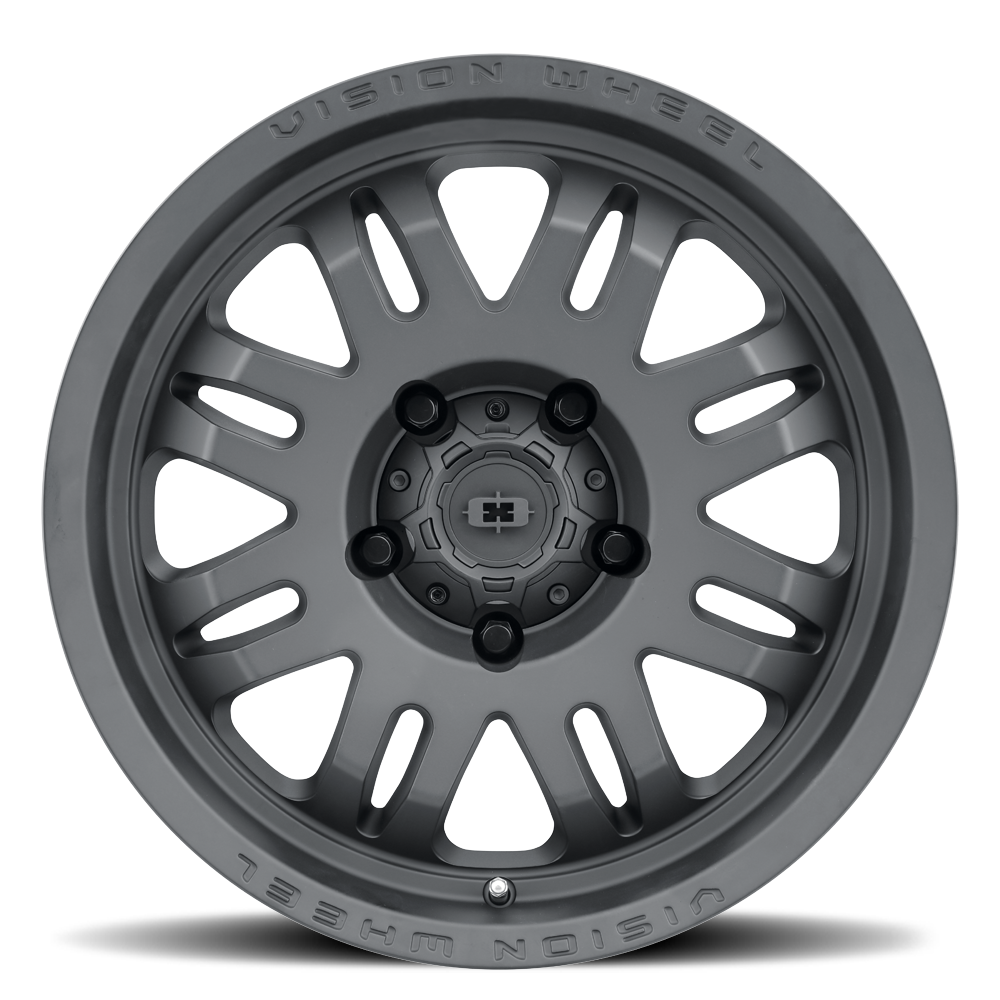 18" Vision 409 Inferno Satin Black 18x9 Wheel 8x170 -12mm Lifted Truck Rim