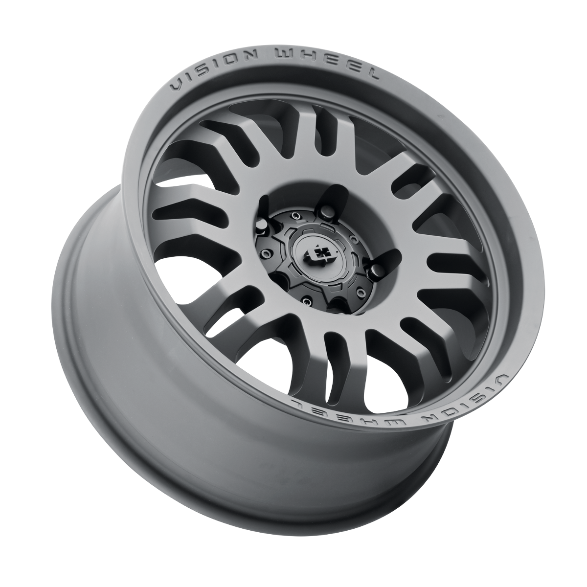 Set 4 18" Vision 409 Inferno Satin Black 18x9 Wheels 8x170 -12mm Truck Rims