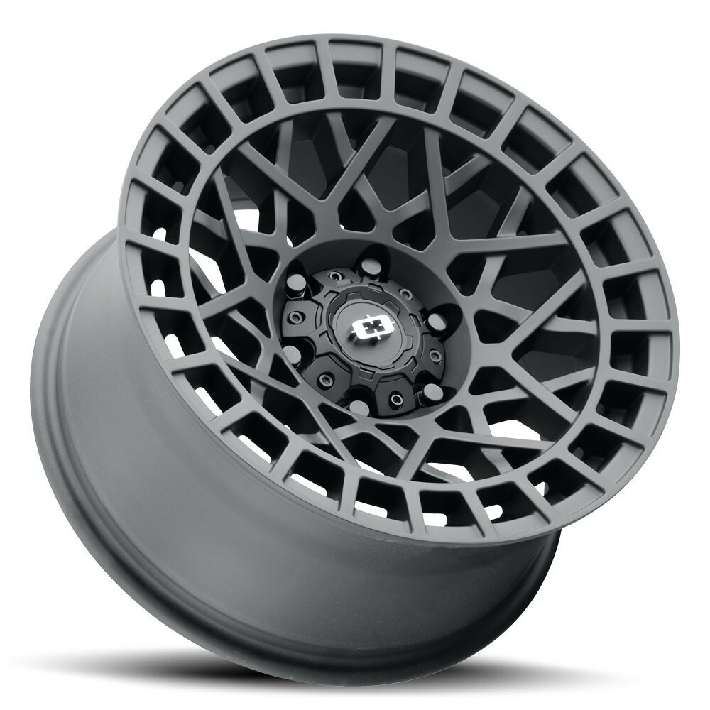 Set 4 17" Vision 349 Savage Satin Black 5x112 Wheels 40mm Rims