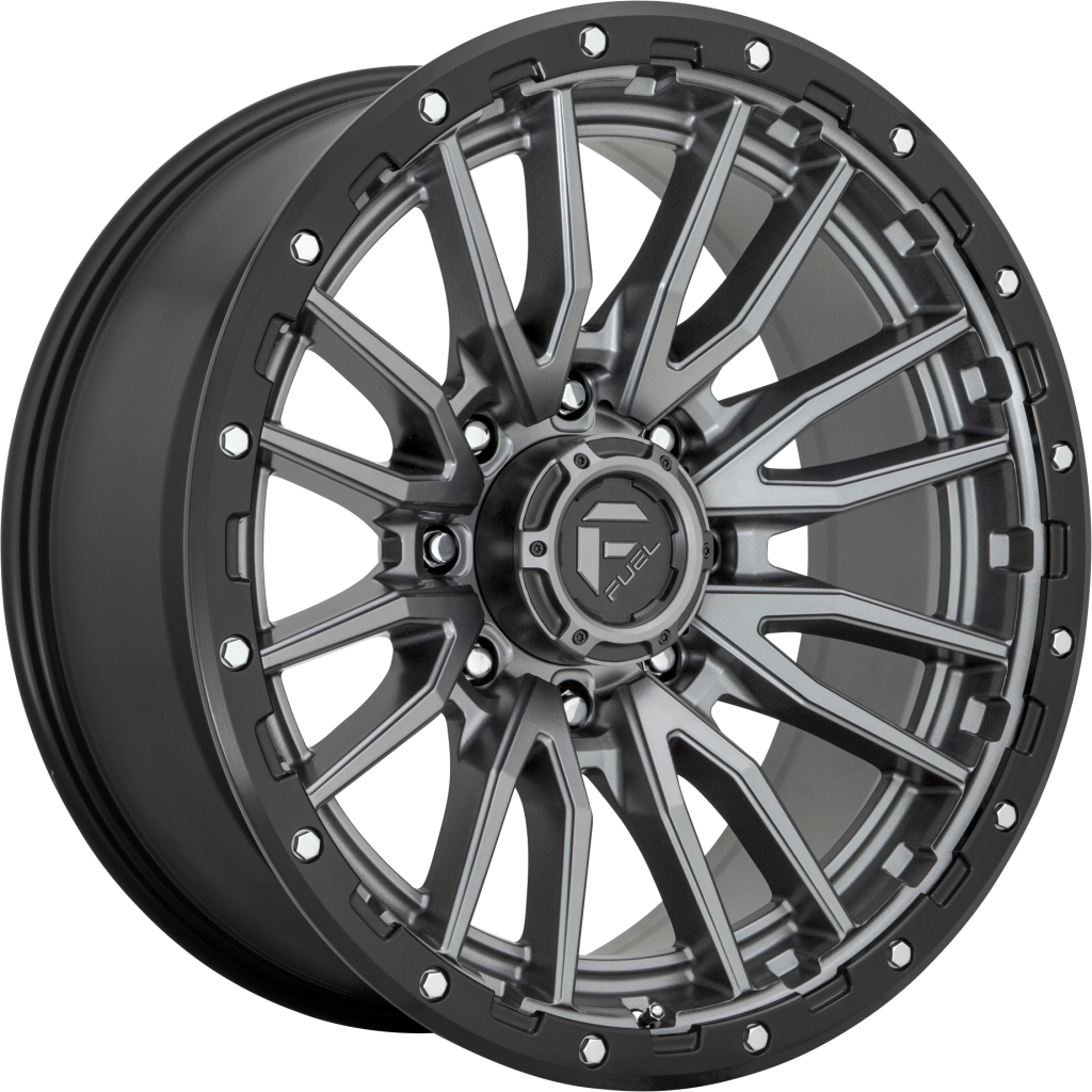 Set 4 Fuel  D680 Rebel 18x9 5x5 Matte Gun Metal Black Bead Ring Wheels 18" 20mm
