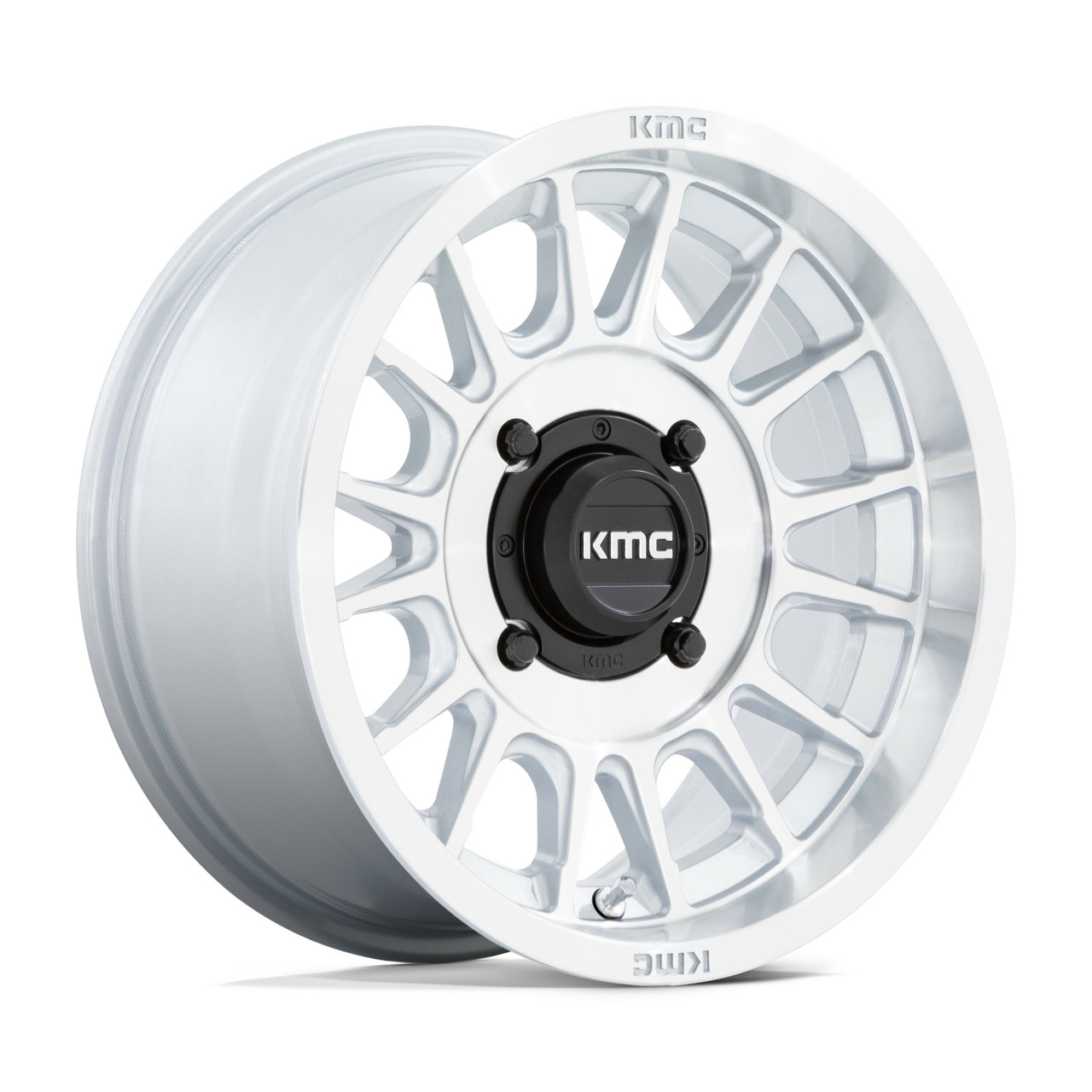 Set 4 15" KMC Powersports KS138 Impact 15x7 4x137 10mm Silver Machine Face Rims Set 4 15" KMC Powersports KS138 Impact 15x7 4x137 10mm Silver Machine Face Rims