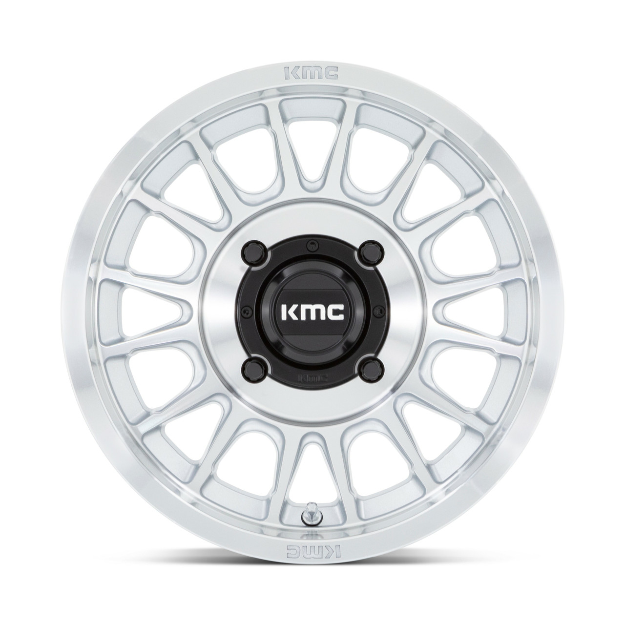 Set 4 15" KMC Powersports KS138 Impact 15x7 4x137 10mm Silver Machine Face Rims Set 4 15" KMC Powersports KS138 Impact 15x7 4x137 10mm Silver Machine Face Rims