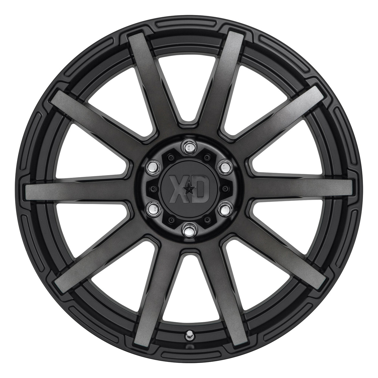 XD XD847 Outbreak 20x9 5x120 Satin Black With Gray Tint Wheel 20" 30mm Rim
