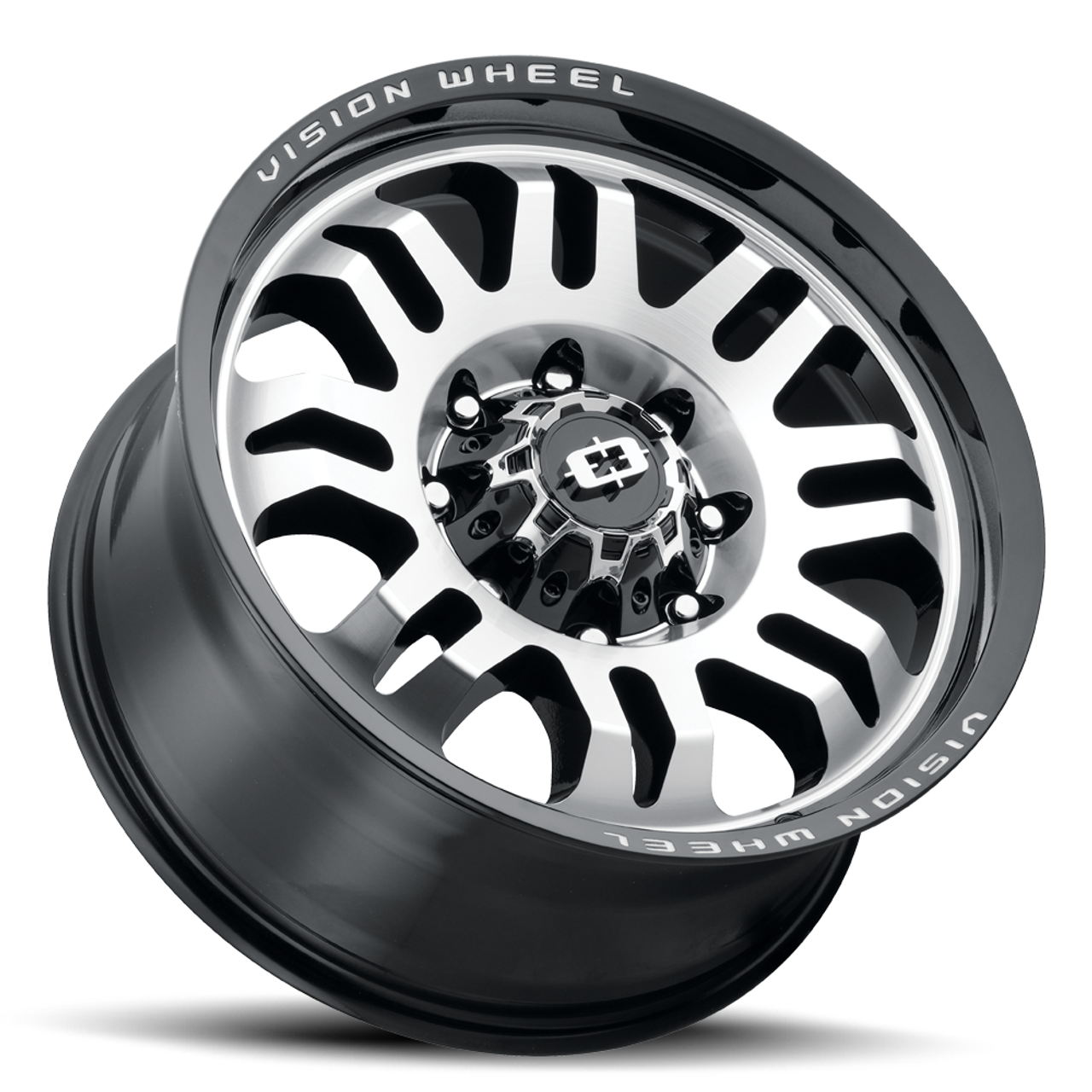 Set 4 17" Vision 409 Inferno Gloss Black Machined 6x120 Wheel 12mm For GMC Chevy