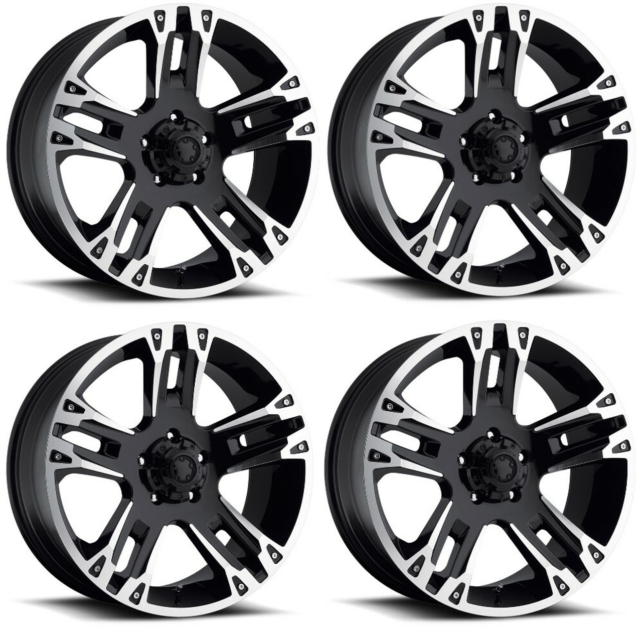 Set 4 17" Ultra 235B Maverick  17x8 Wheels 5x5.00 +10mm