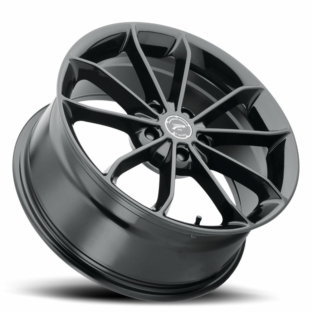 Set 4 16" Platinum 457BK Revelation  16x7 Wheels 5x4.50 +40mm