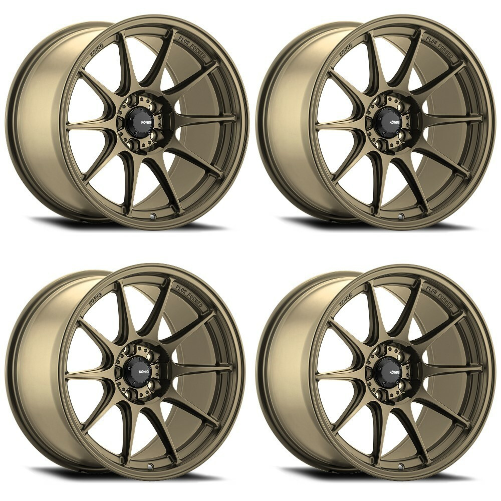 Set 4 17" Konig 57BZ Dekagram  17x8 Wheels 5x100 40mm Rims 57BZ-DK87510408