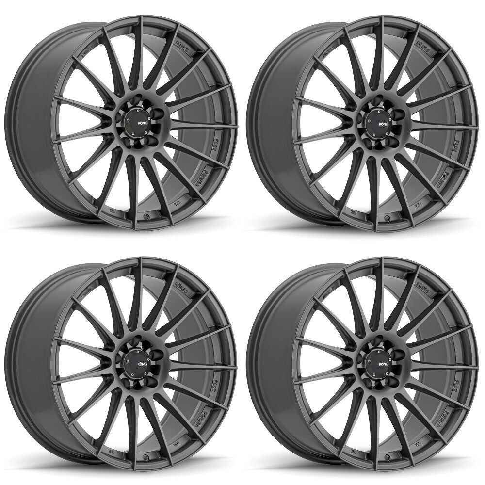 Set 4 18" Konig 48MG Rennform 18x8 Wheels 5x4.5 35mm Rims 48MG-RF8851435G