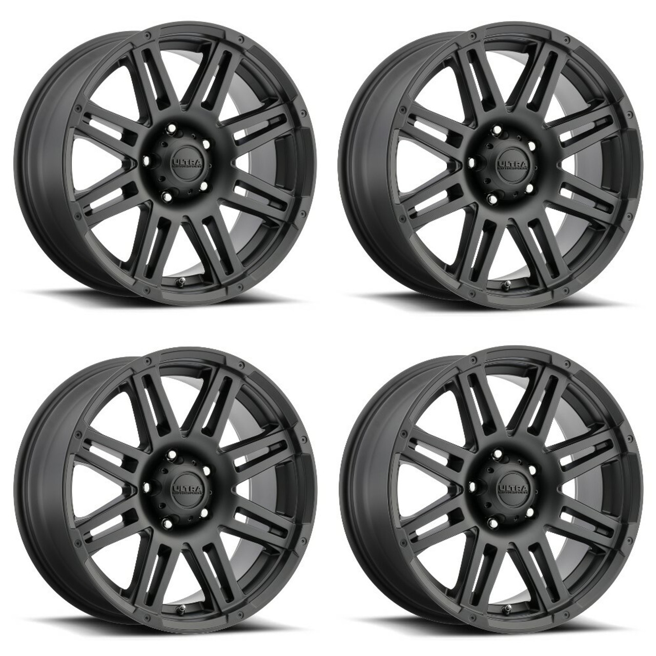 Set 4 20" Ultra 226SB Machine  20x9 Wheels 5x5.50 +18mm