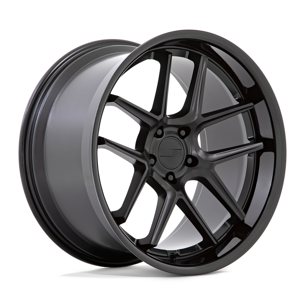 American Racing AR942 20x12 5x115 Matte Black Gloss Black Lip Wheel 20" 6mm