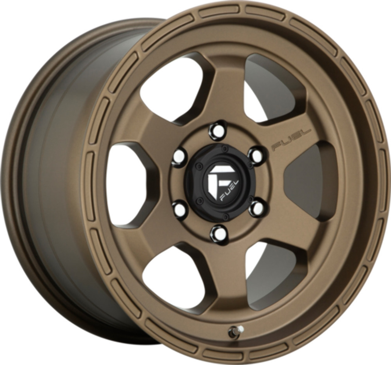 Fuel 1PC D666 Shok 17x9 5x5.0 Matte Bronze Wheel 17" -12mm Rim