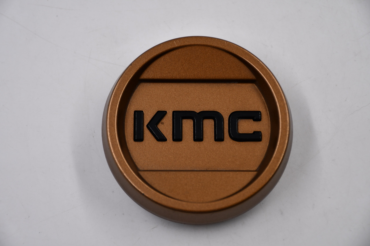 KMC Wheels Bronze w/Gloss Black Logo Wheel Center Cap Hub Cap 1512S23 3.125" KM708 Bully KM716 Nomad KM721 Alpine