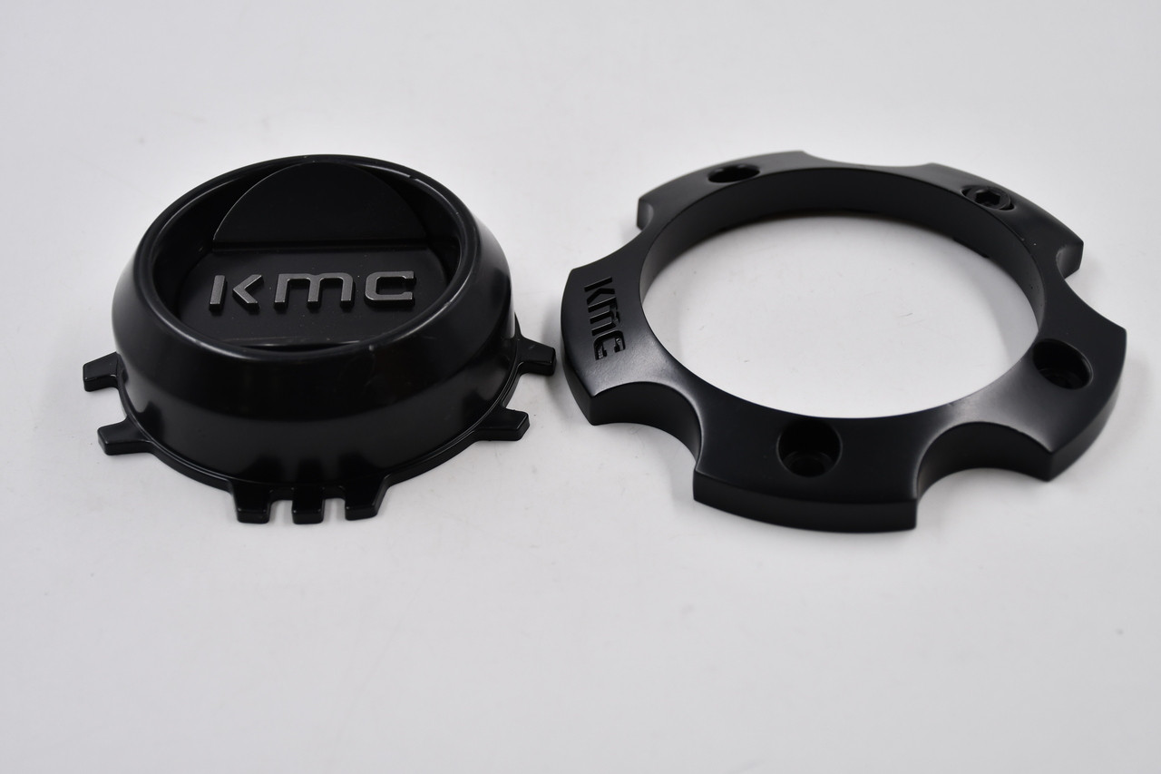 KMC Wheels GRS 5x5 Satin Black Wheel Center Cap Hub Cap T163H120-5-H30-S10