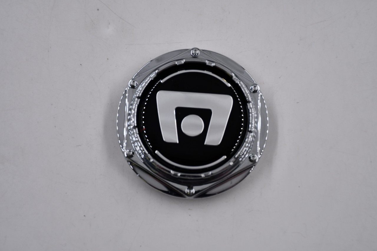 Motegi Racing Chrome w/Gloss Black Wheel Center Cap Hub Cap CAP M-603 2.75"