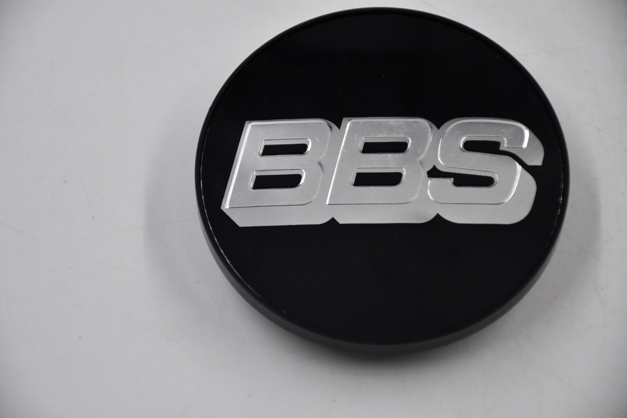 BBS Gloss Black w/ Chrome Logo Wheel Center Cap Hub Cap 924258(BBS) 2.75"