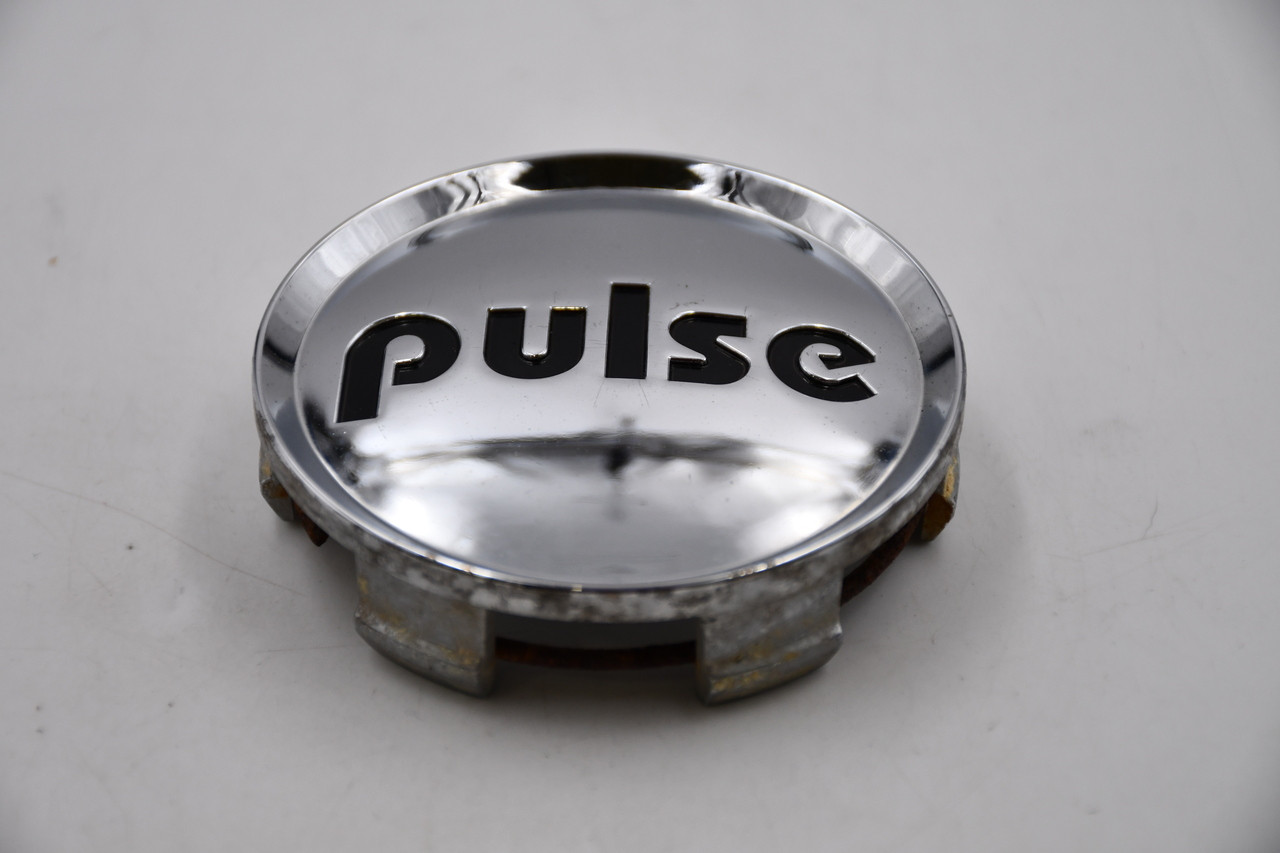 Pulse Chrome w/Black Lettering Wheel Center Cap Hub Cap 1212K74/CHR 2.875"